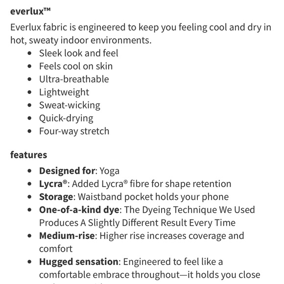 LULULEMON Always On Tight legging size 12 Skywash Rustic Clay Everlux 28” - Picture 4 of 9